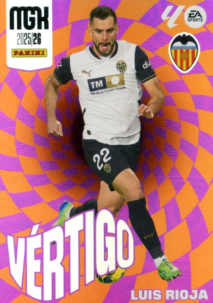 Luis Rioja  -  Valencia CF - Panini Megacracks - 2025-2026 - #385 - Vértigo