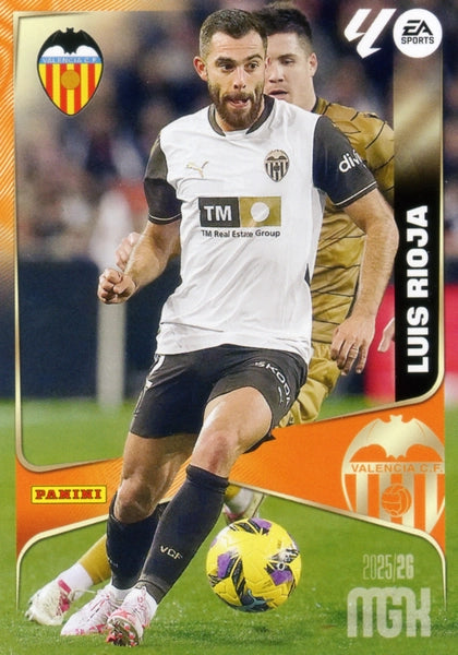 Luis Rioja - Valencia CF - Panini Megacracks - 2025-2026 - #356 - Basico