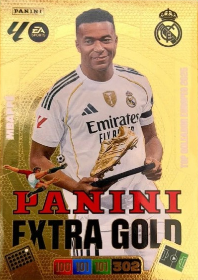 Mbappe - Real Madrid - Panini Adrenalyn XL - 2025-2026 - Panini Extra Gold