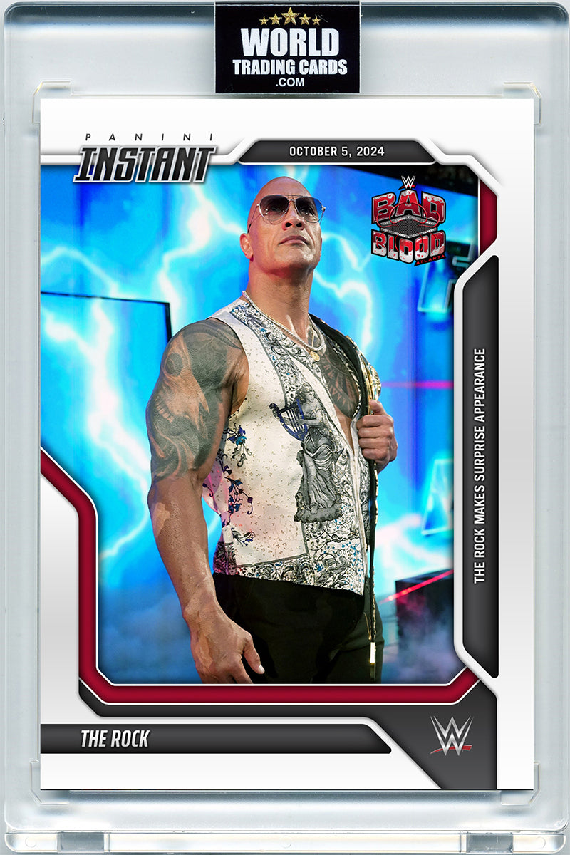 The Rock - 2024 - Panini Instant WWE - Bad Blood - #081 - World Trading Cards - Tarjeta WWE - Cromos Pristine 10