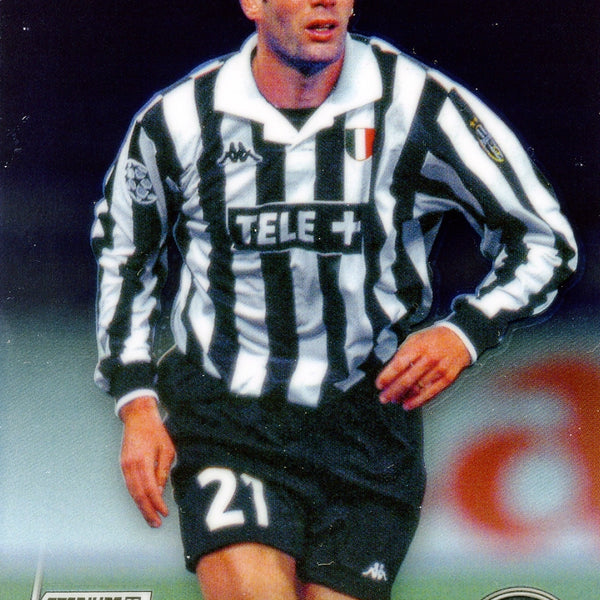 Cromo Trading Card Fútbol-Zinedine Zidane-Juventus-Topps Stadium