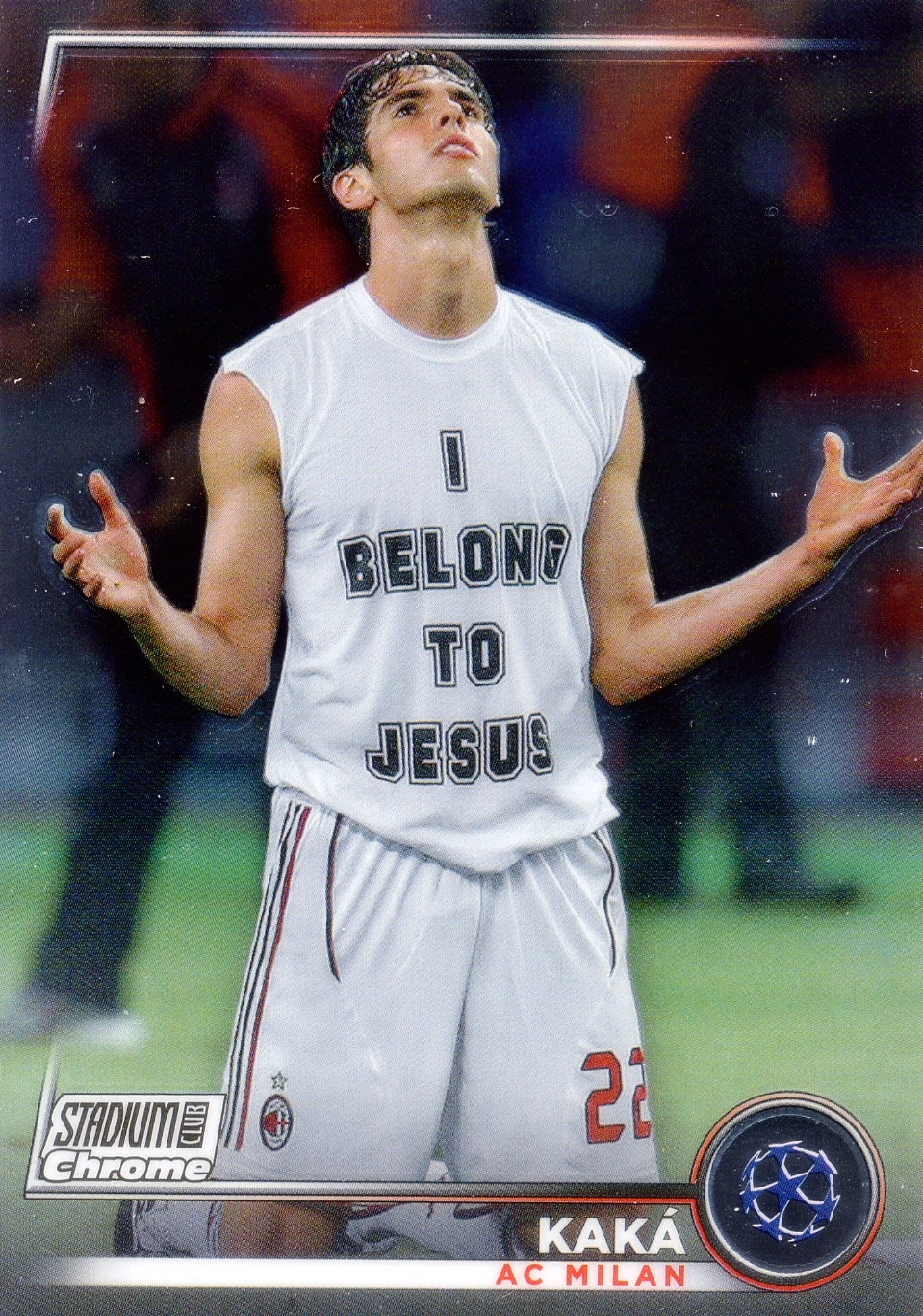 Cromo Trading Card Fútbol-Kaká-AC Milan-Topps Stadium Club Uefa Chrome 2022-2023-#031-Básico Parallel